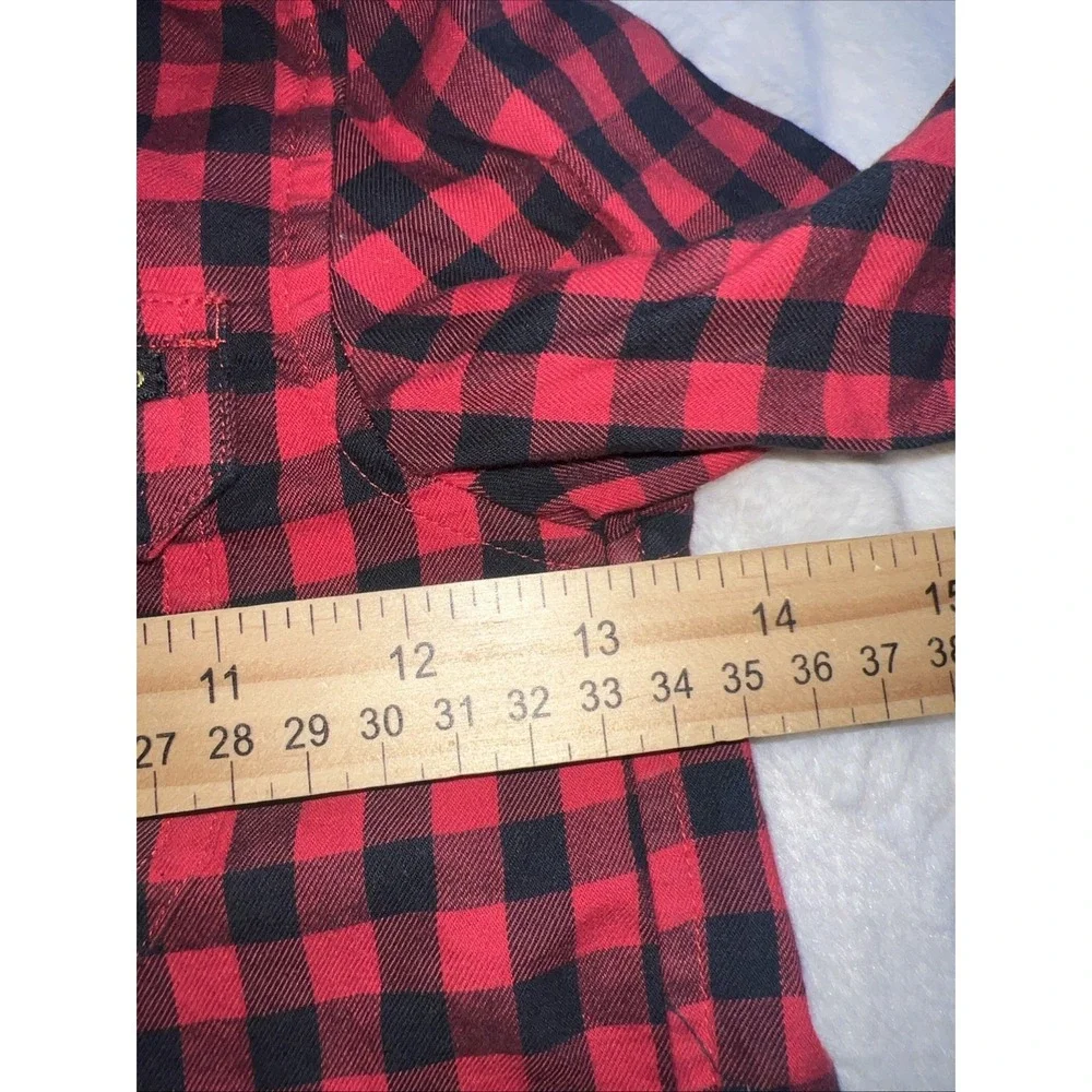 Polo Ralph Lauren Red Blue plaid long sleeve button up dress shirt sz 3T Cute